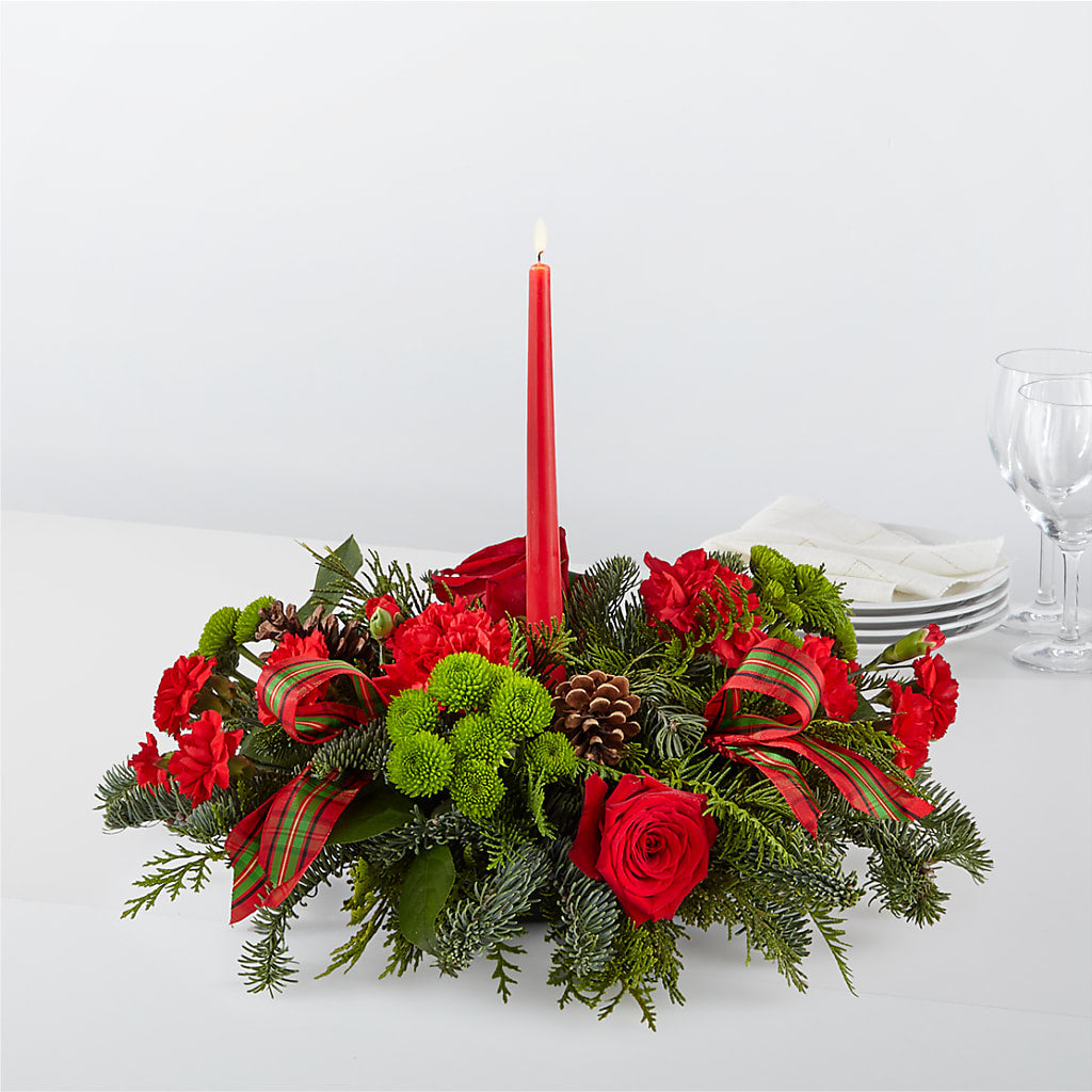 By the Candlelight Centerpiece – Harpers House Of Flowers, Goldsboro NC