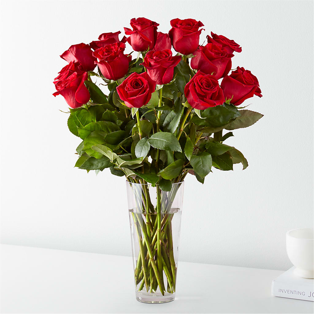 Long Stem Red Rose Bouquet – Harpers House Of Flowers, Goldsboro NC