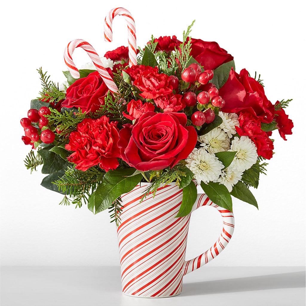 Peppermint Swirl Mug – Harpers House Of Flowers, Goldsboro NC