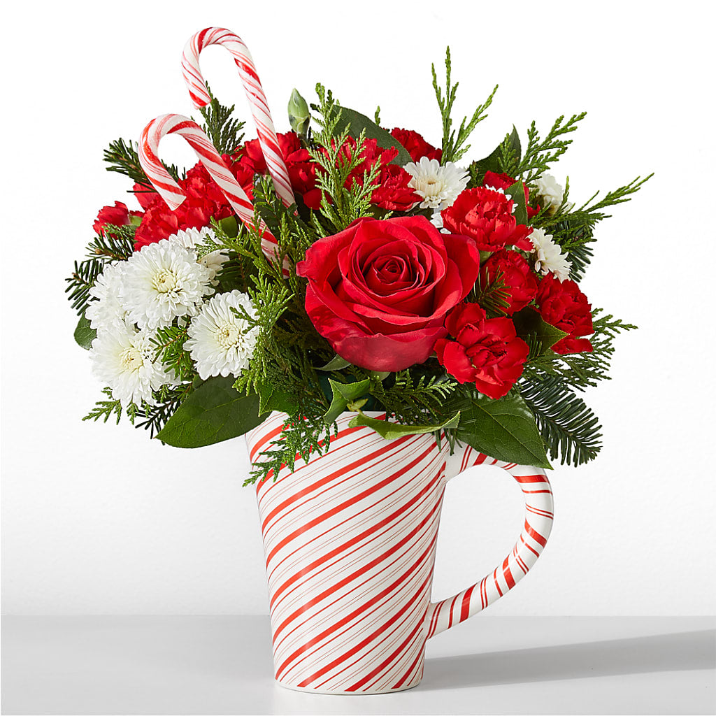 Peppermint Swirl Mug – Harpers House Of Flowers, Goldsboro NC