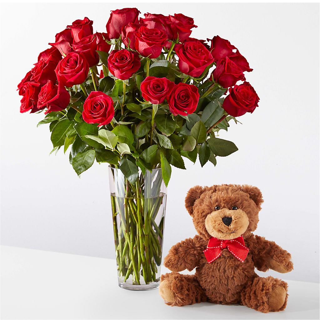 Romantic Long Stem Red Rose Bouquet Bundles – Harpers House Of Flowers, Goldsboro NC