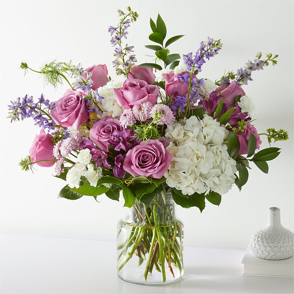 Violet Caress Bouquet – Harpers House Of Flowers, Goldsboro NC