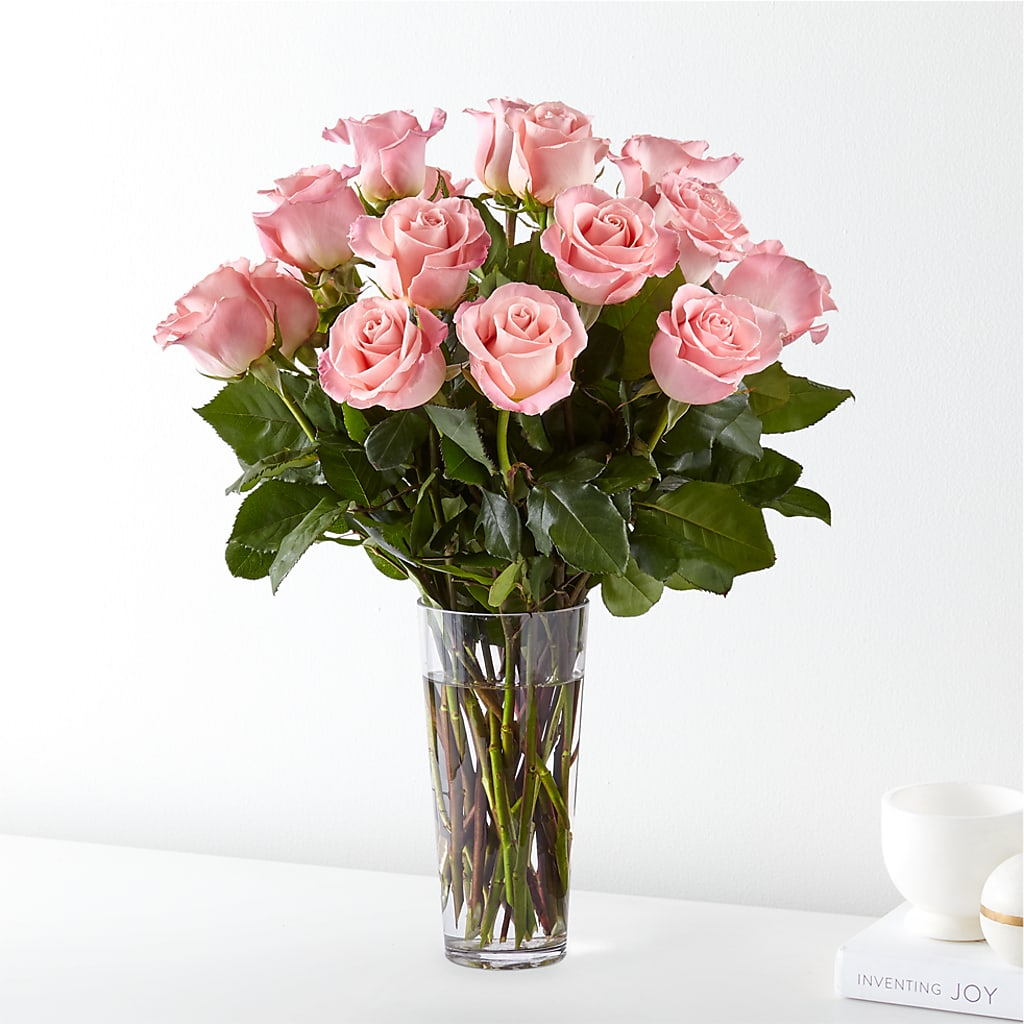 Long Stem Pink Rose Bouquet – Harpers House Of Flowers, Goldsboro NC