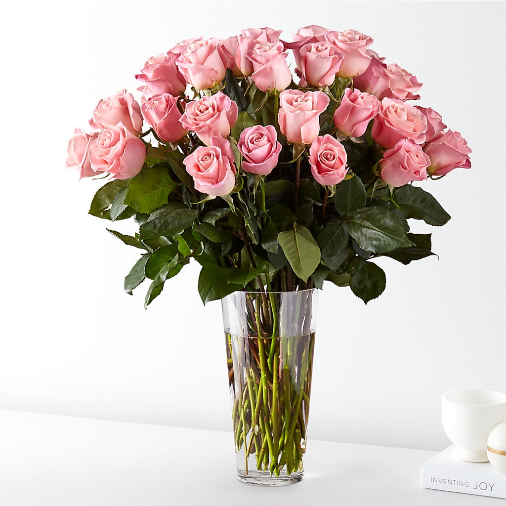 Long Stem Pink Rose Bouquet – Harpers House Of Flowers, Goldsboro NC