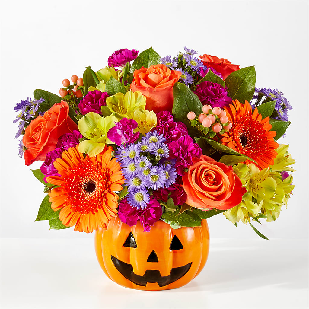 Tricks & Treats Pumpkin – Harpers House Of Flowers, Goldsboro NC
