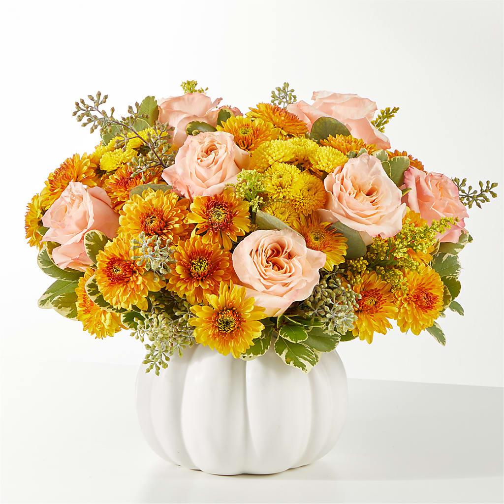 Peachy Pumpkin – Harpers House Of Flowers, Goldsboro NC