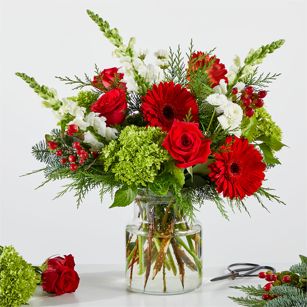 Merry Moment Bouquet – A Florist Original – Harpers House Of Flowers, Goldsboro NC