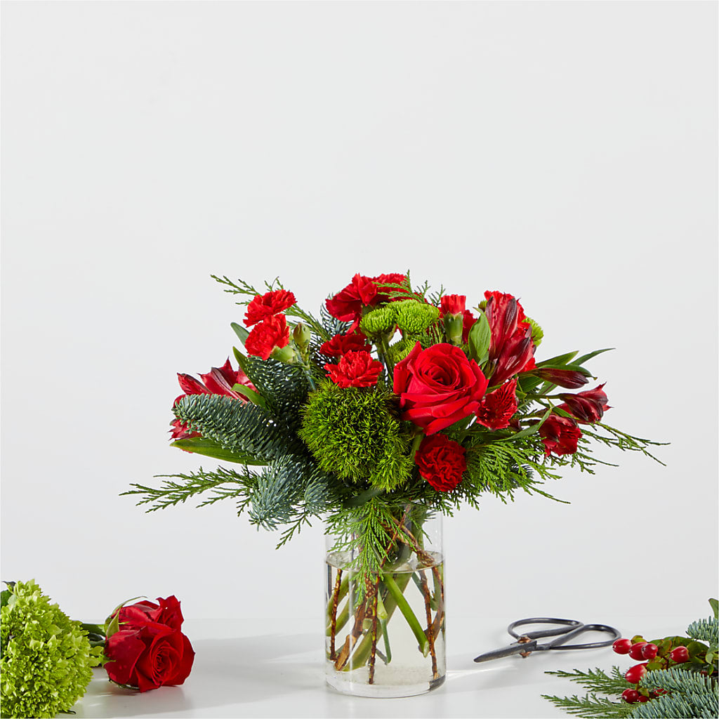 Merry Moment Bouquet – A Florist Original – Harpers House Of Flowers, Goldsboro NC