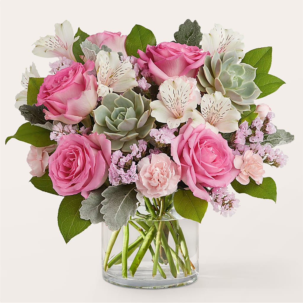 Dusty Rose Bouquet – Harpers House Of Flowers, Goldsboro NC