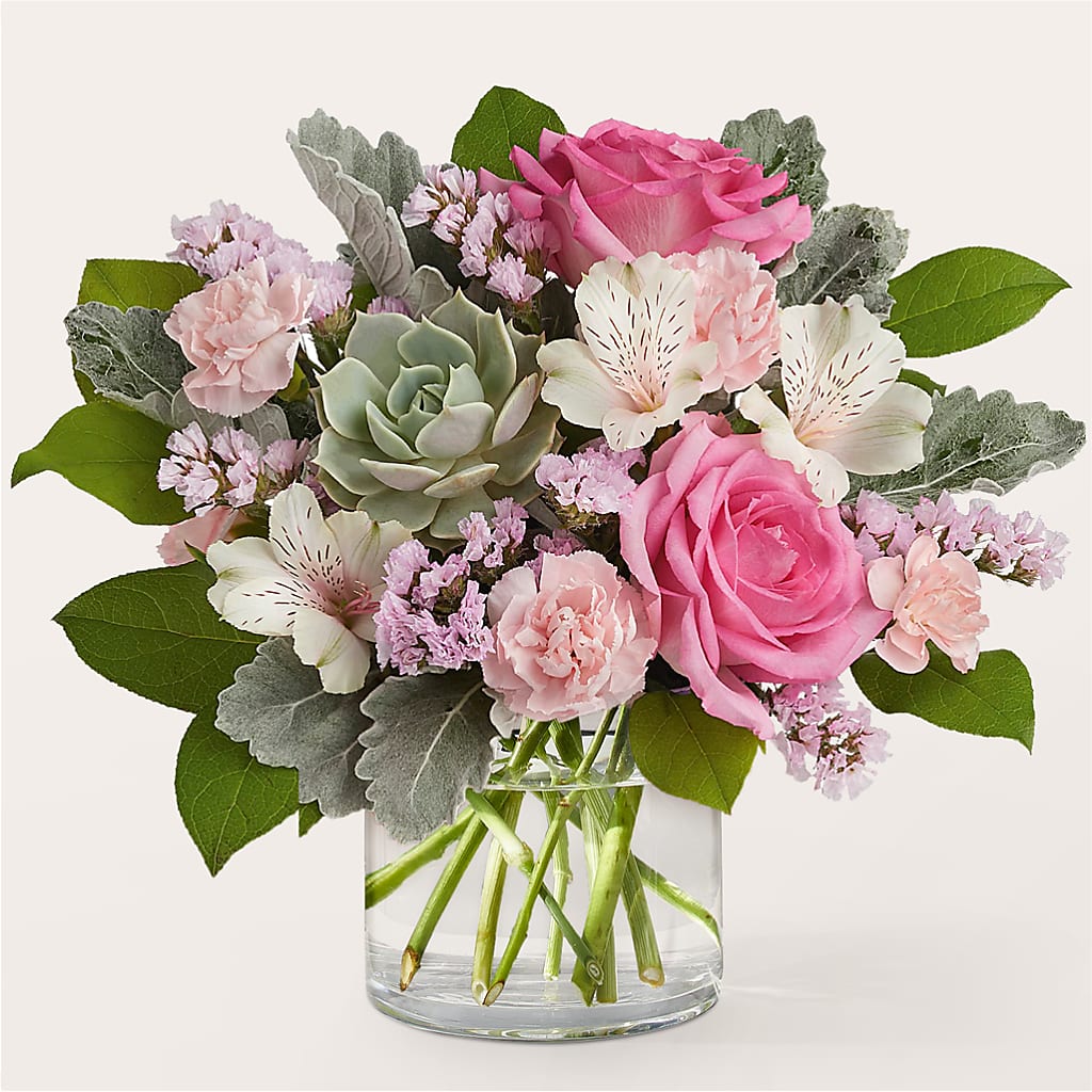 Dusty Rose Bouquet – Harpers House Of Flowers, Goldsboro NC