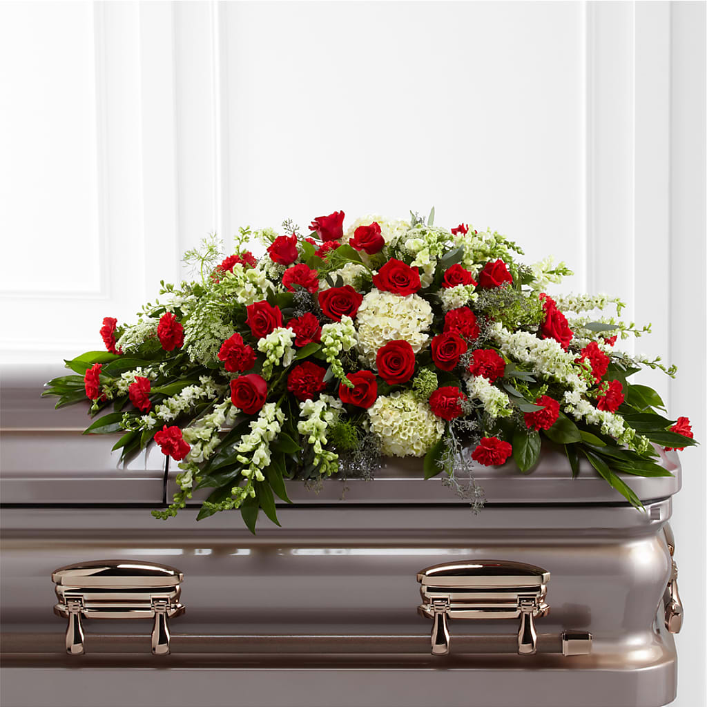 Sincerity Casket Spray – Harpers House Of Flowers, Goldsboro NC
