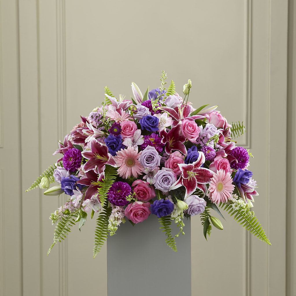 Fare Thee Well Pedestal – Harpers House Of Flowers, Goldsboro NC