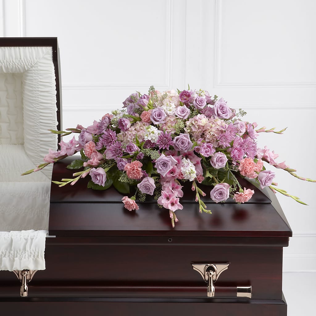 Immorata Casket Spray – Harpers House Of Flowers, Goldsboro NC