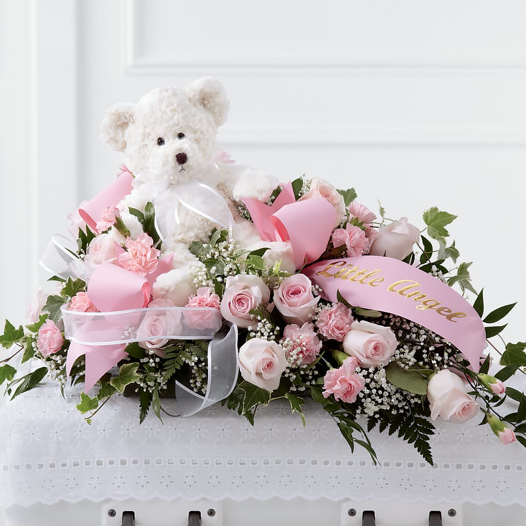 Touch of Sympathy Casket Spray – Harpers House Of Flowers, Goldsboro NC