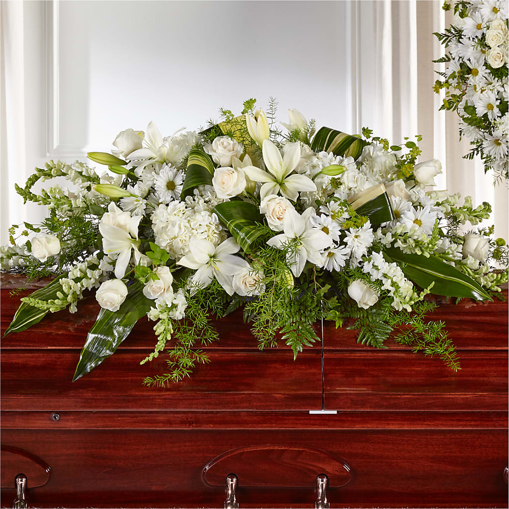 Abundance Casket Spray – Harpers House Of Flowers, Goldsboro NC