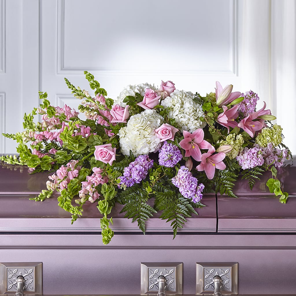 Life's Gratitude Casket Spray – Harpers House Of Flowers, Goldsboro NC