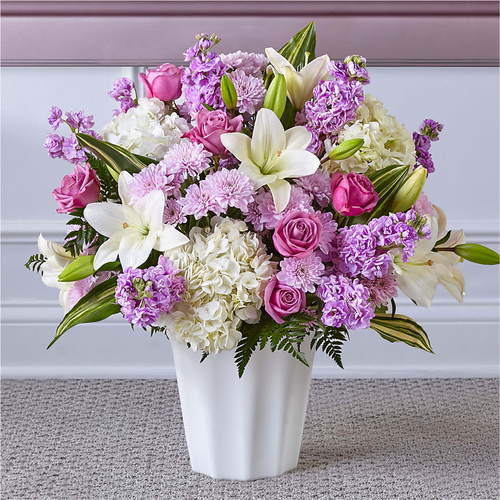 Heaven Sent Floor Basket – Harpers House Of Flowers, Goldsboro NC
