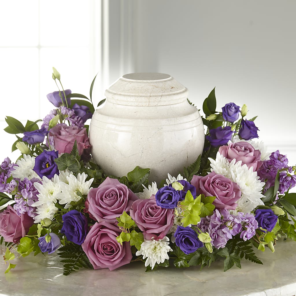 Blooming Sympathy Cremation Adornment – Harpers House Of Flowers, Goldsboro NC