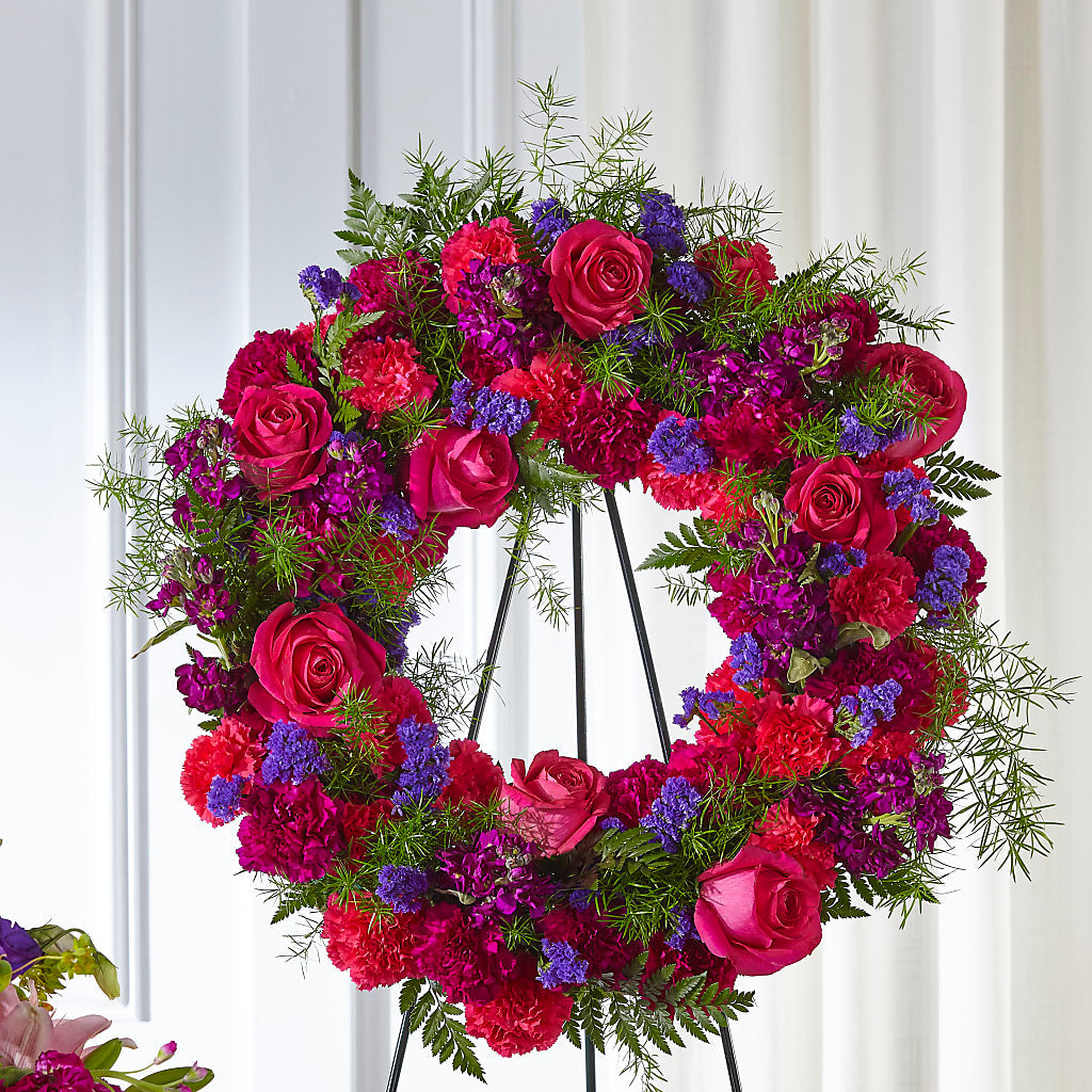 Calming Colors Wreath – Harpers House Of Flowers, Goldsboro NC