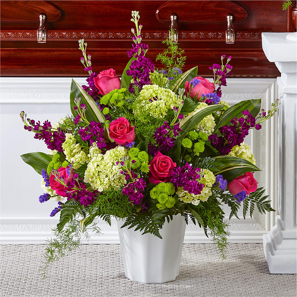 Beautiful Horizons Floor Basket – Harpers House Of Flowers, Goldsboro NC