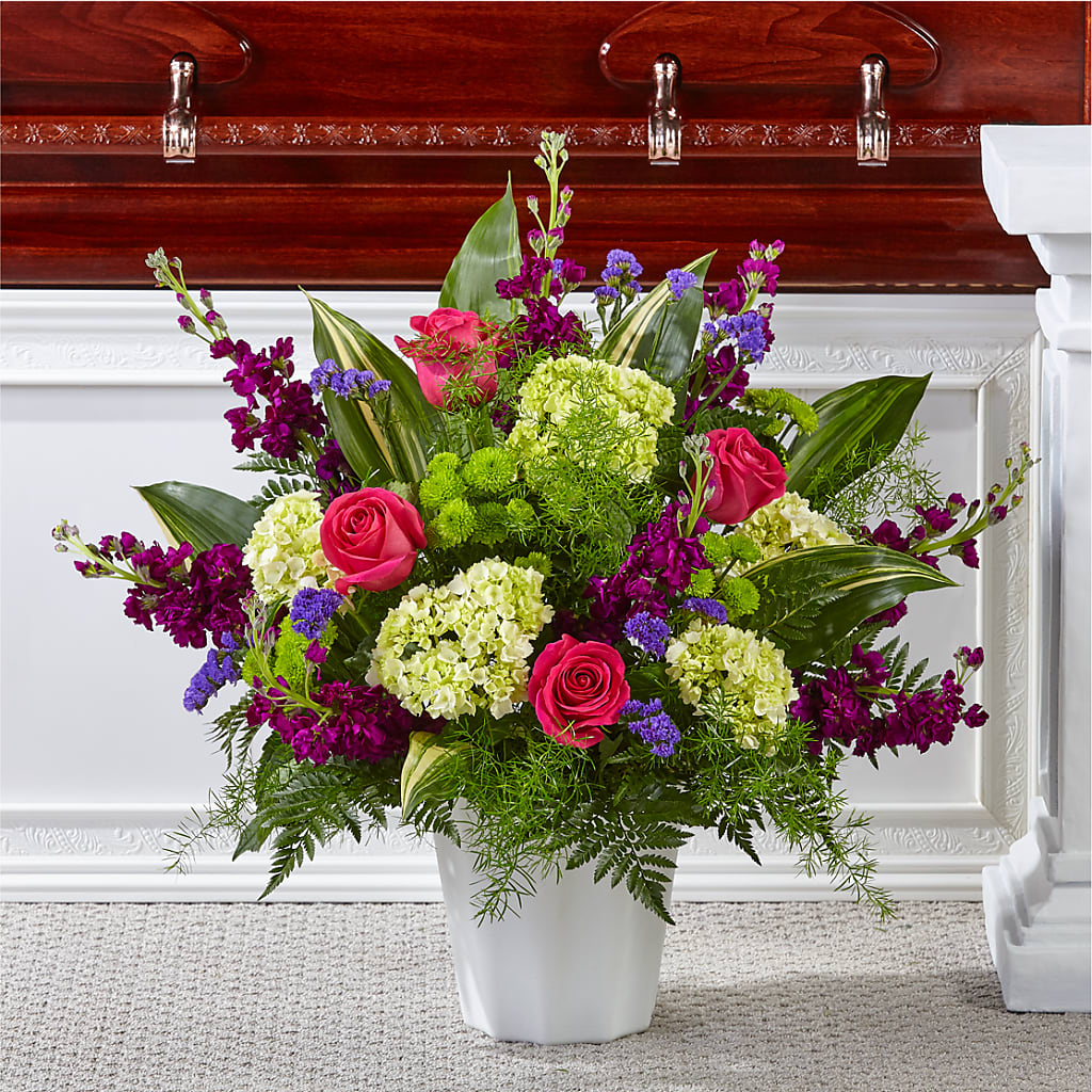 Beautiful Horizons Floor Basket – Harpers House Of Flowers, Goldsboro NC