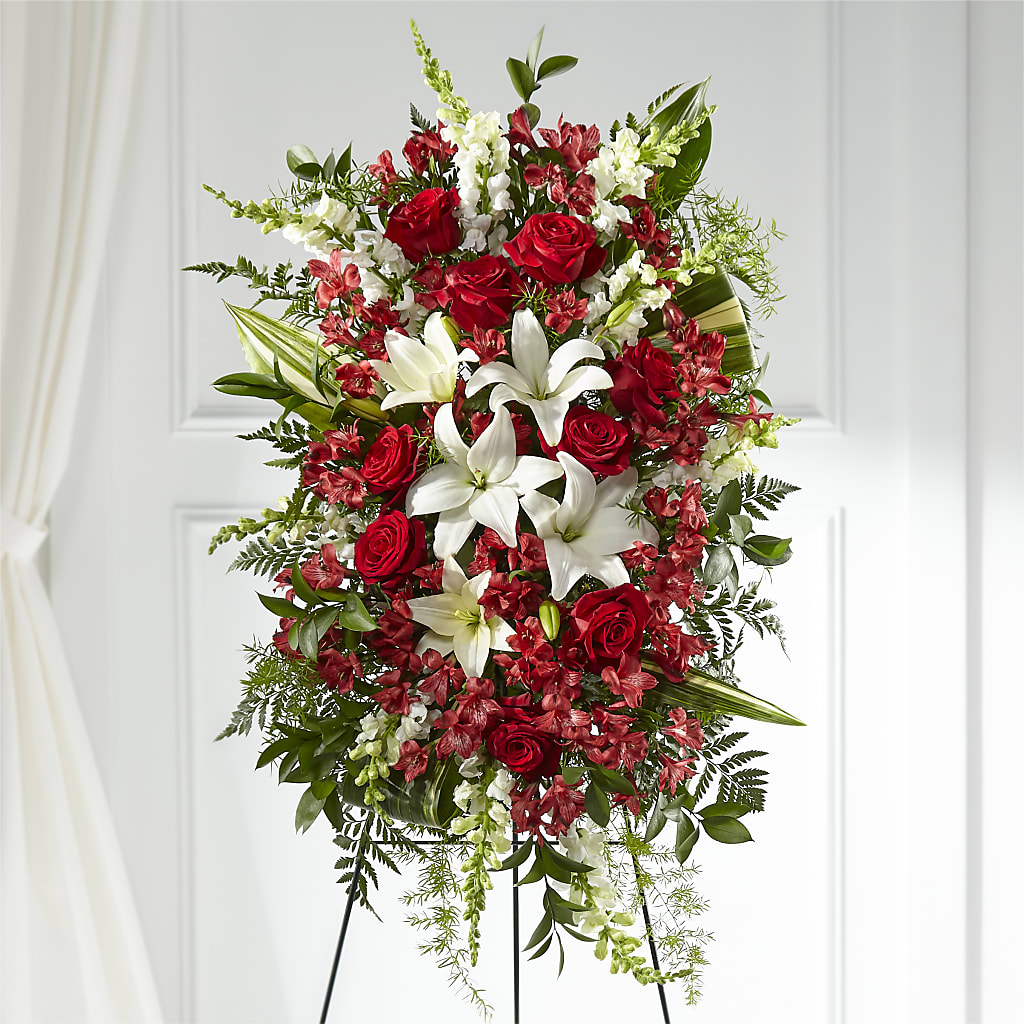 Everlasting Memory Standing Spray – Harpers House Of Flowers, Goldsboro NC