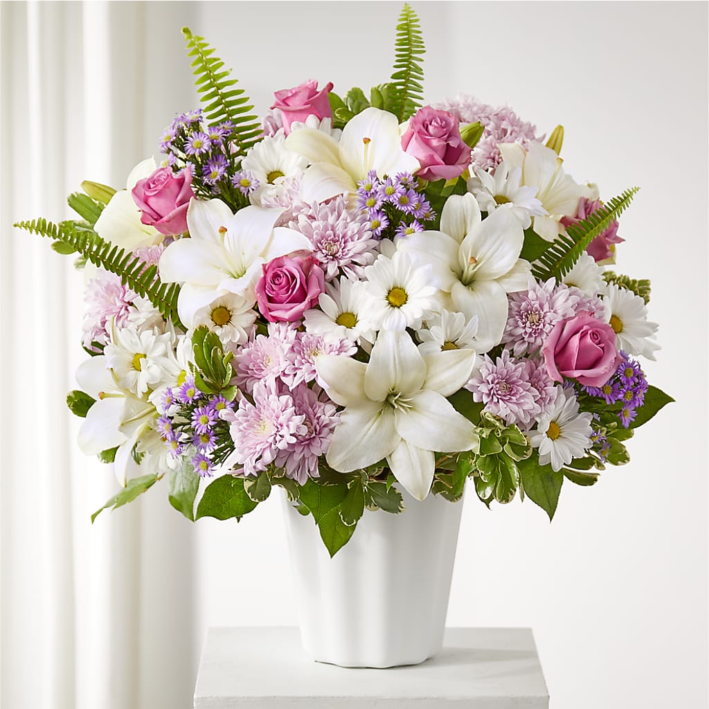 Warmest Thoughts Tabletop Basket – Harpers House Of Flowers, Goldsboro NC