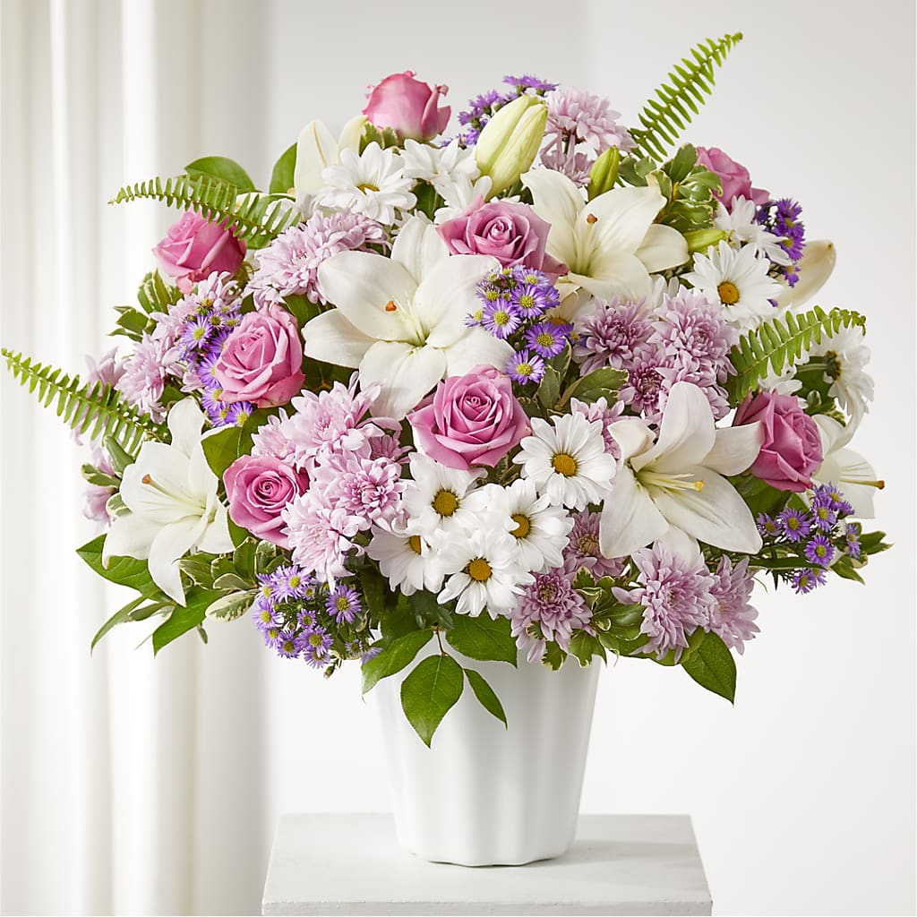 Warmest Thoughts Tabletop Basket – Harpers House Of Flowers, Goldsboro NC