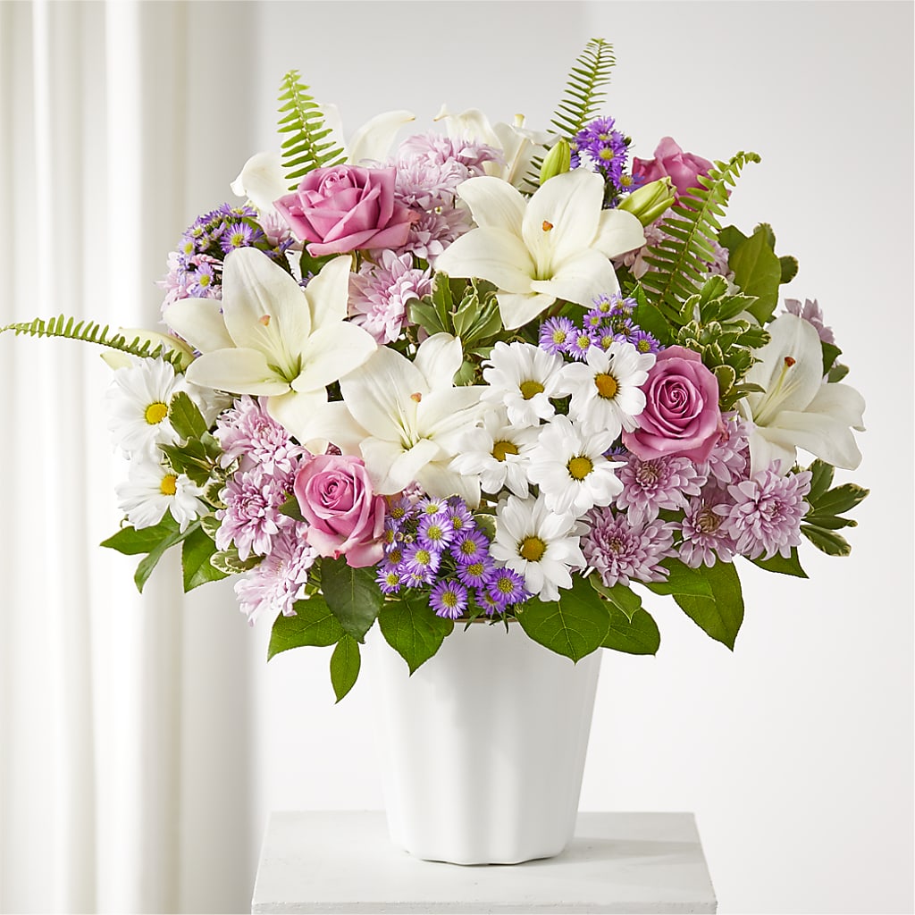 Warmest Thoughts Tabletop Basket – Harpers House Of Flowers, Goldsboro NC