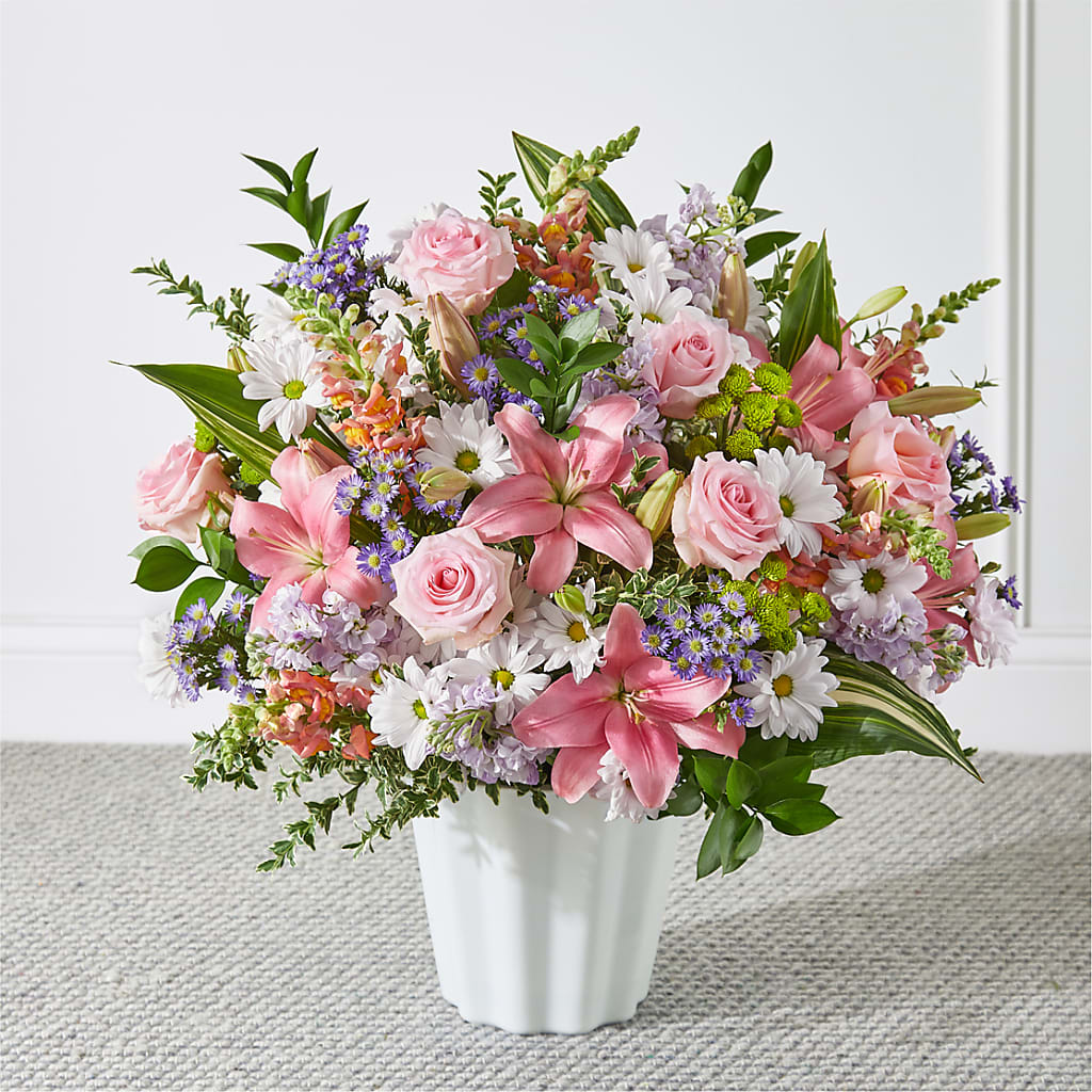 Abundant Compassion Floor Basket – Harpers House Of Flowers, Goldsboro NC