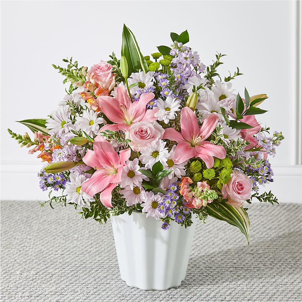Abundant Compassion Floor Basket – Harpers House Of Flowers, Goldsboro NC
