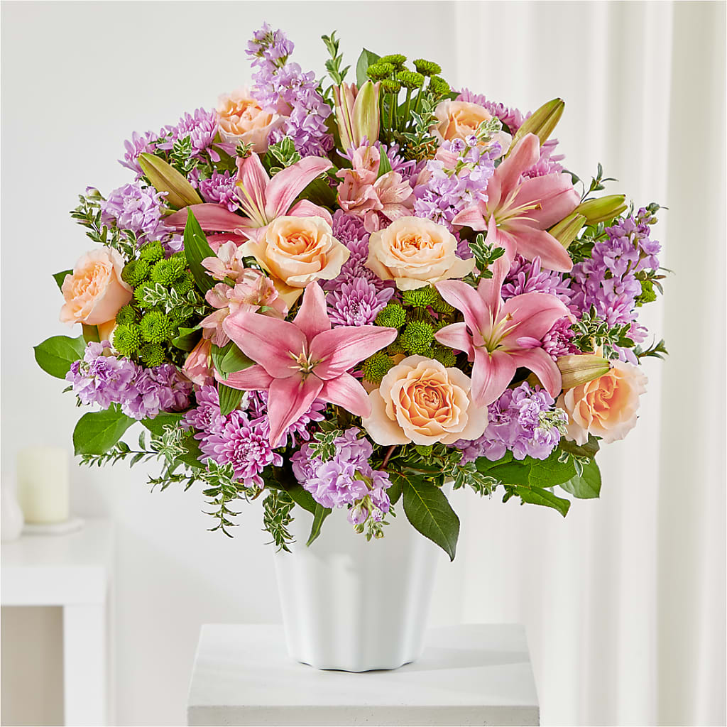 Supportive Embrace Tabletop Basket – Harpers House Of Flowers, Goldsboro NC