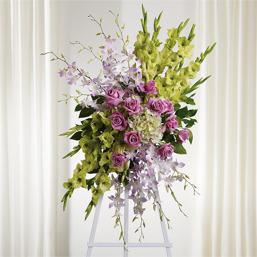 Lasting Legacy Standing Spray – Harpers House Of Flowers, Goldsboro NC