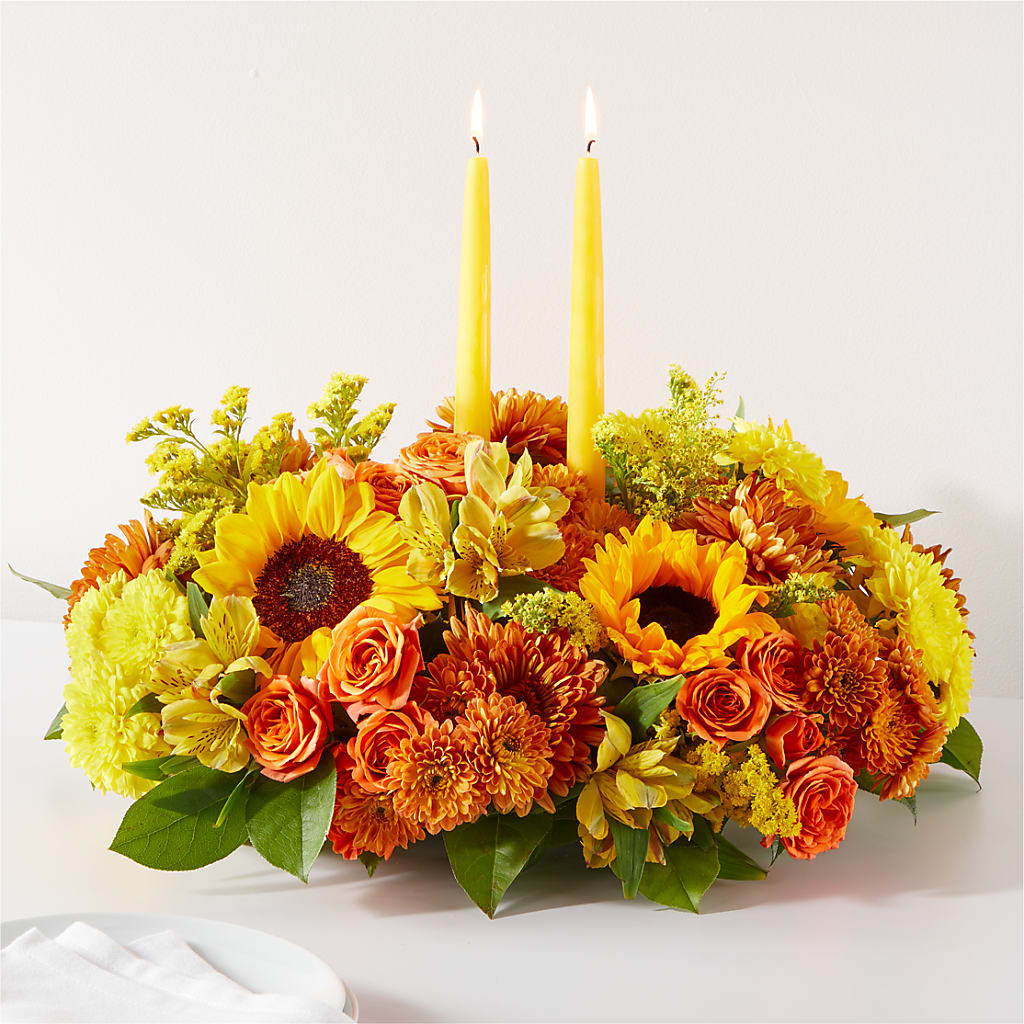 Autumn Harmony Centerpiece – Harpers House Of Flowers, Goldsboro NC