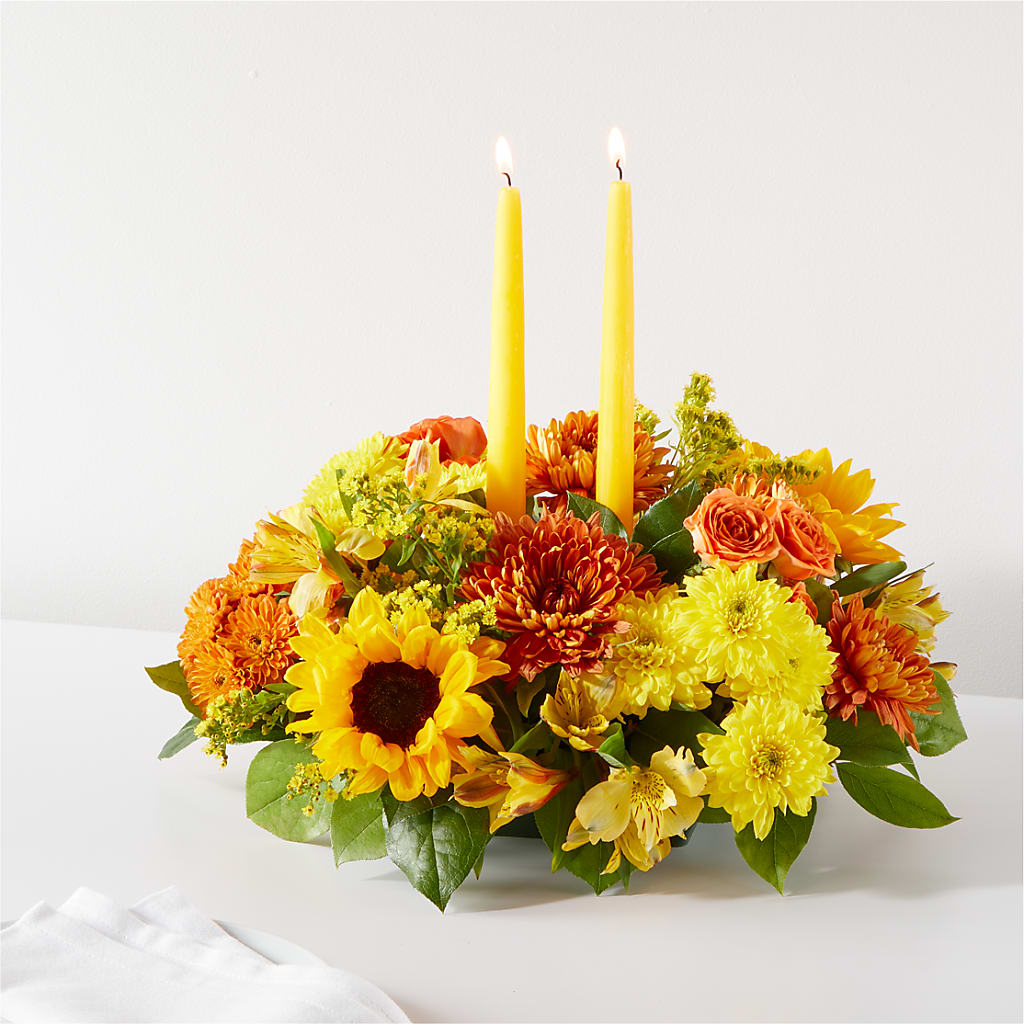 Autumn Harmony Centerpiece – Harpers House Of Flowers, Goldsboro NC