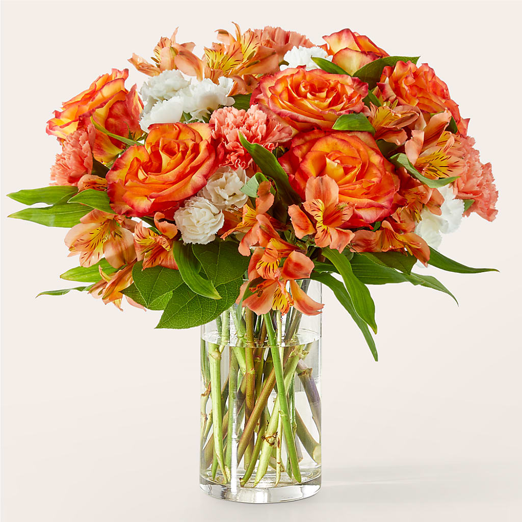 Apricot Glow Bouquet – Harpers House Of Flowers, Goldsboro NC