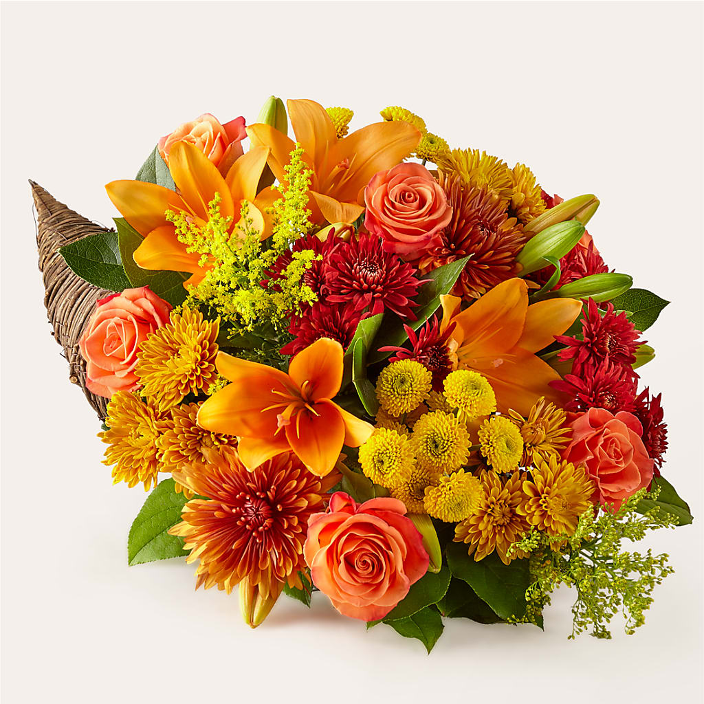 Feast of Color Cornucopia – Harpers House Of Flowers, Goldsboro NC