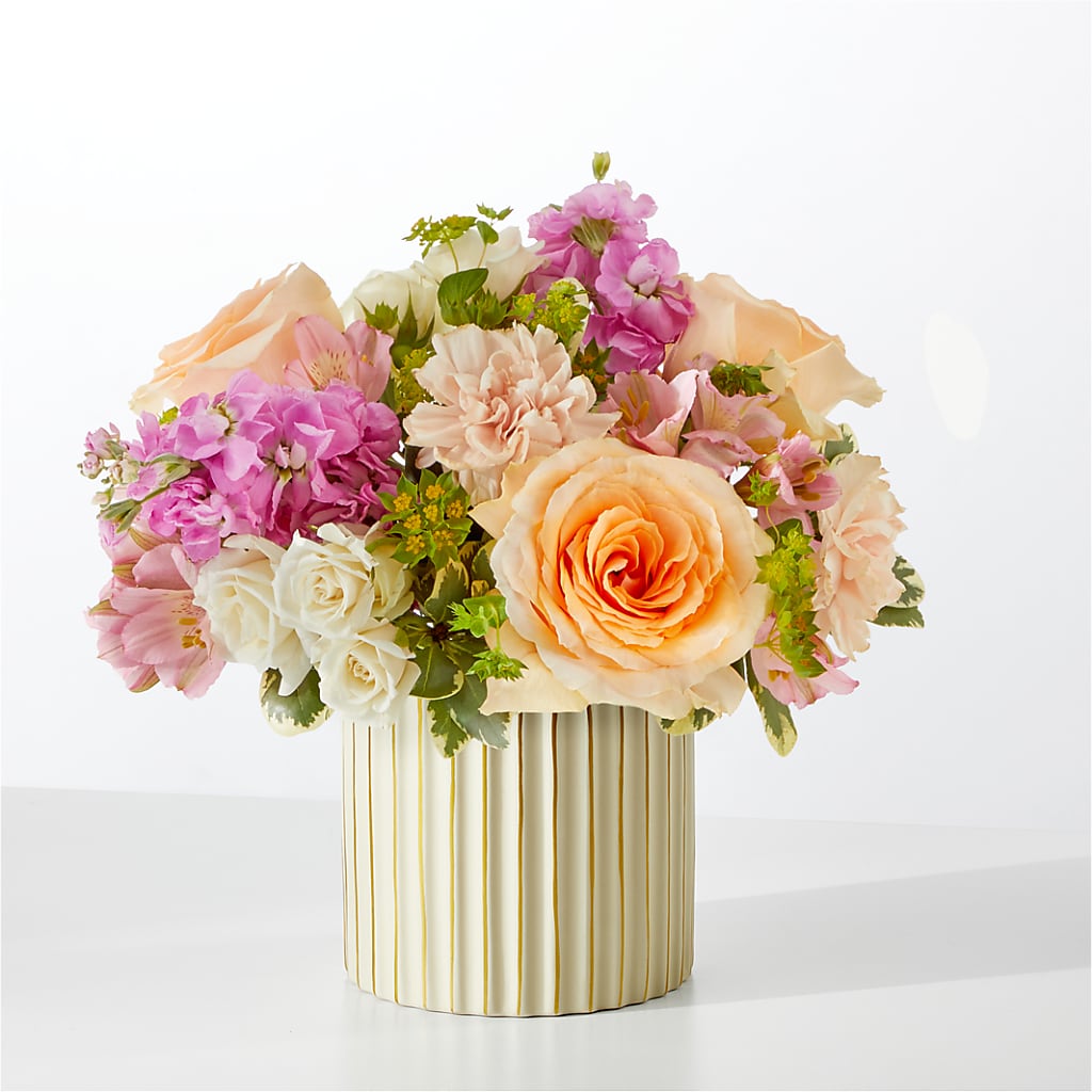 Paradise Bouquet with Ivory Vase – Harpers House Of Flowers, Goldsboro NC