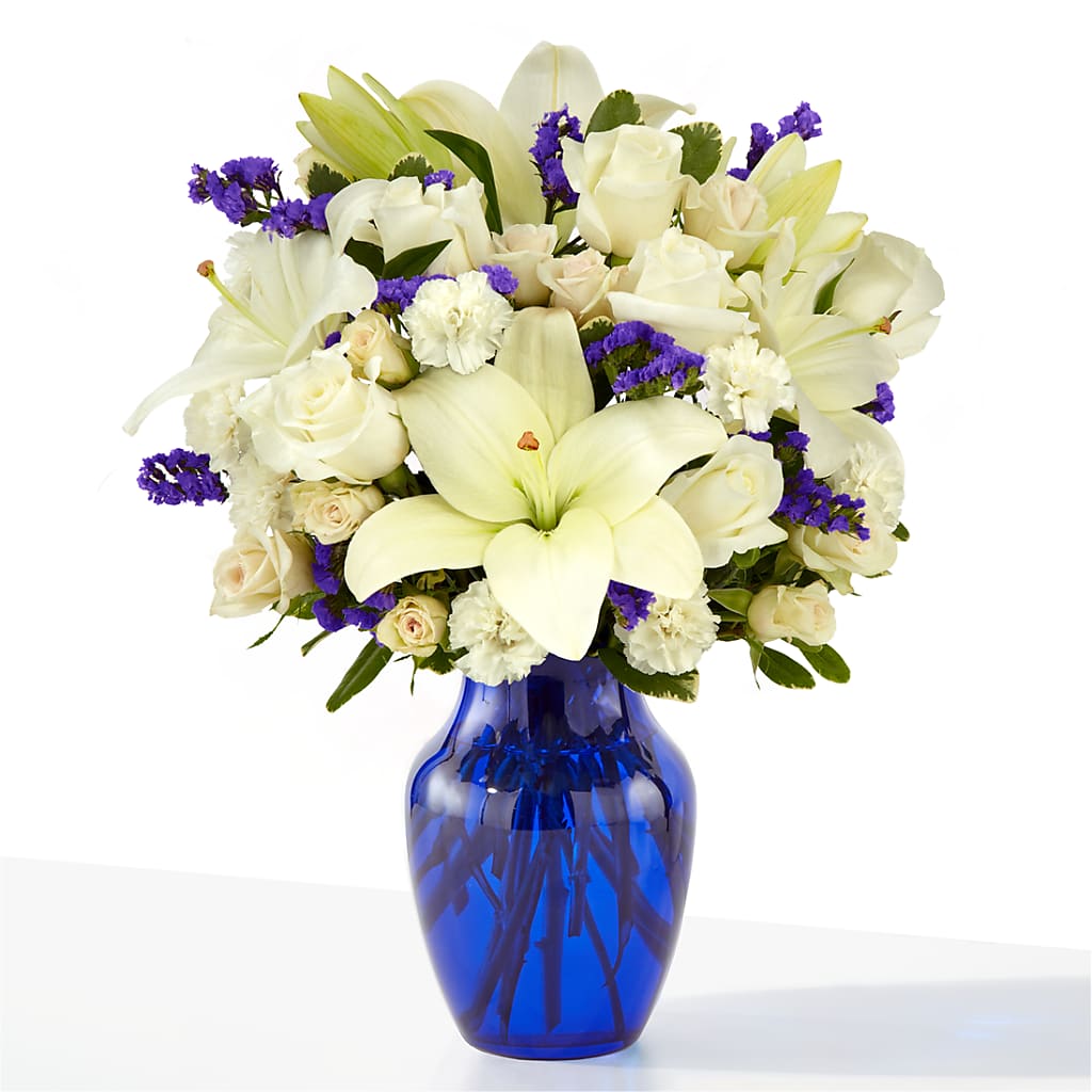 Sapphire Rush Bouquet – Harpers House Of Flowers, Goldsboro NC
