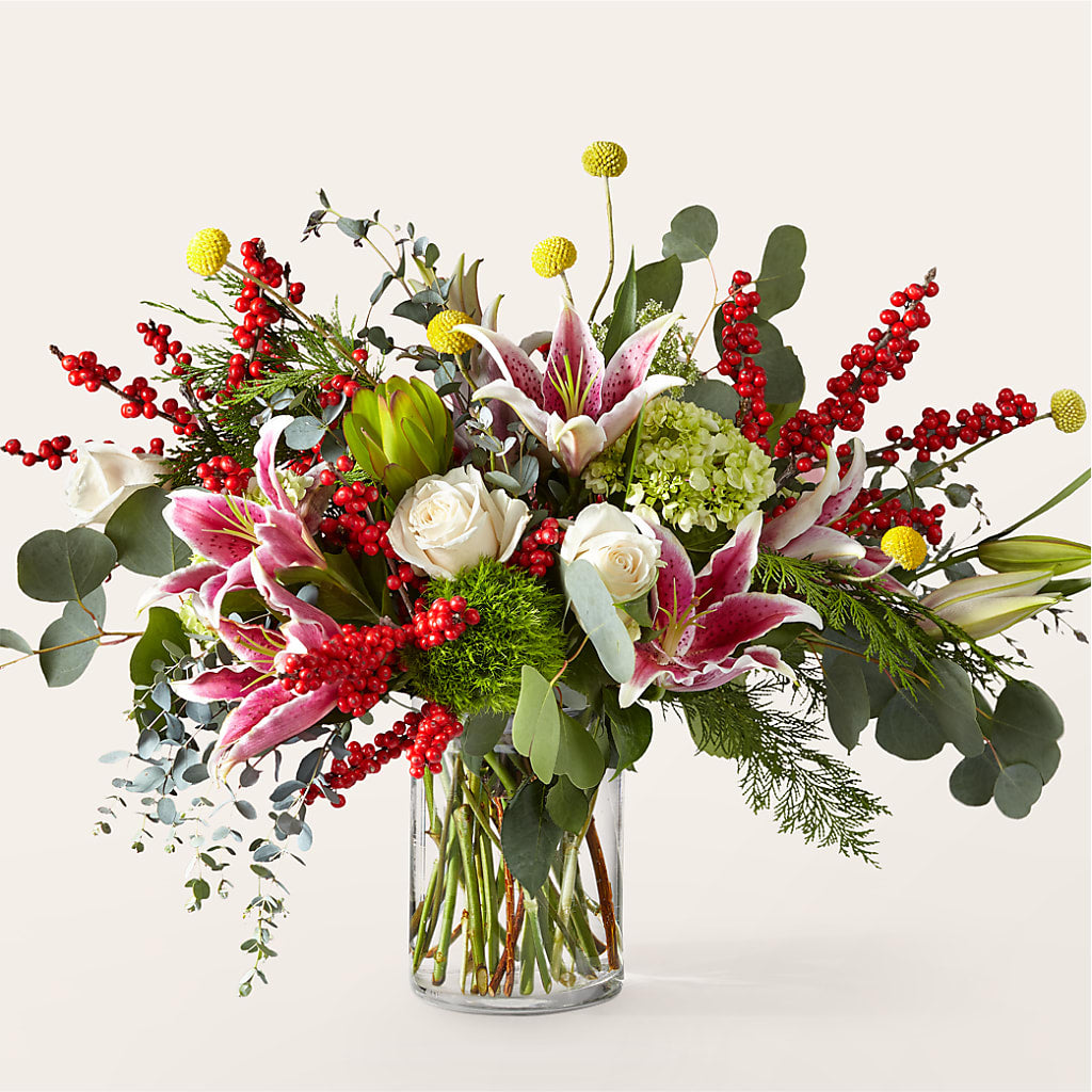 Berry & Bright Bouquet – Harpers House Of Flowers, Goldsboro NC