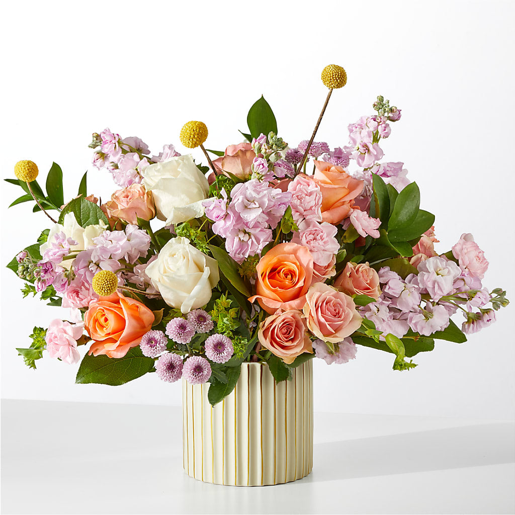 French Market Bouquet with Ivory Vase – Harpers House Of Flowers, Goldsboro NC