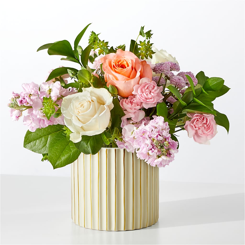 French Market Bouquet with Ivory Vase – Harpers House Of Flowers, Goldsboro NC