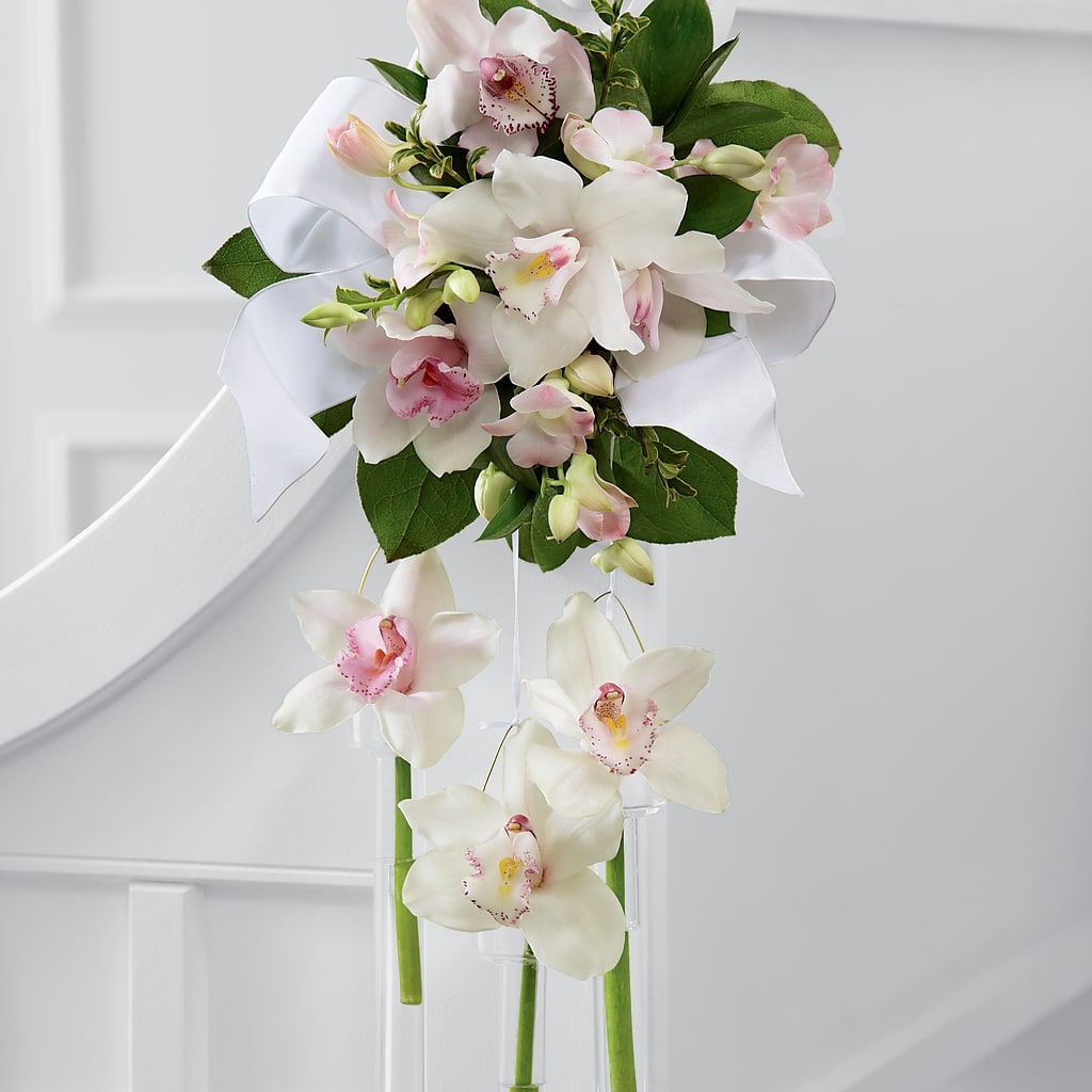 Perfect Entrance Pew Arrangement – Harpers House Of Flowers, Goldsboro NC