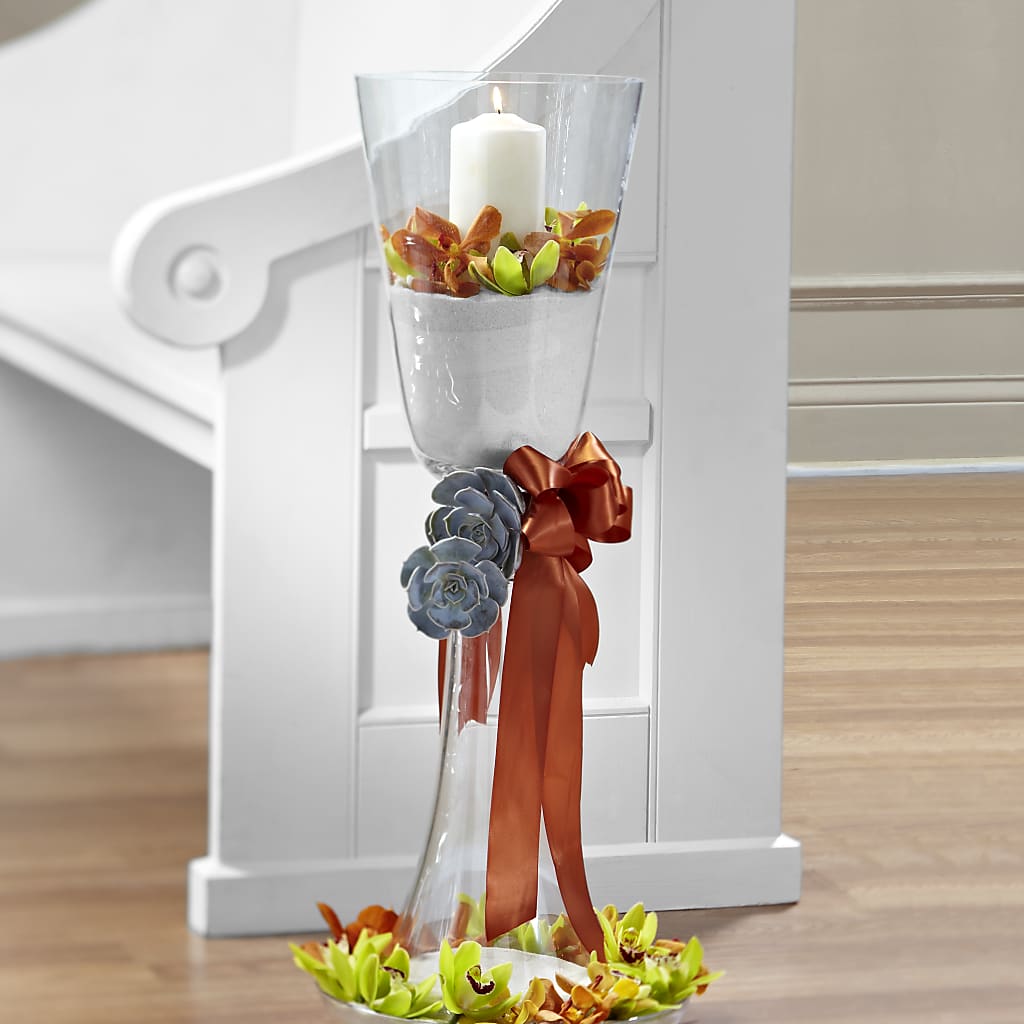 Matrimony Pew Decor – Harpers House Of Flowers, Goldsboro NC