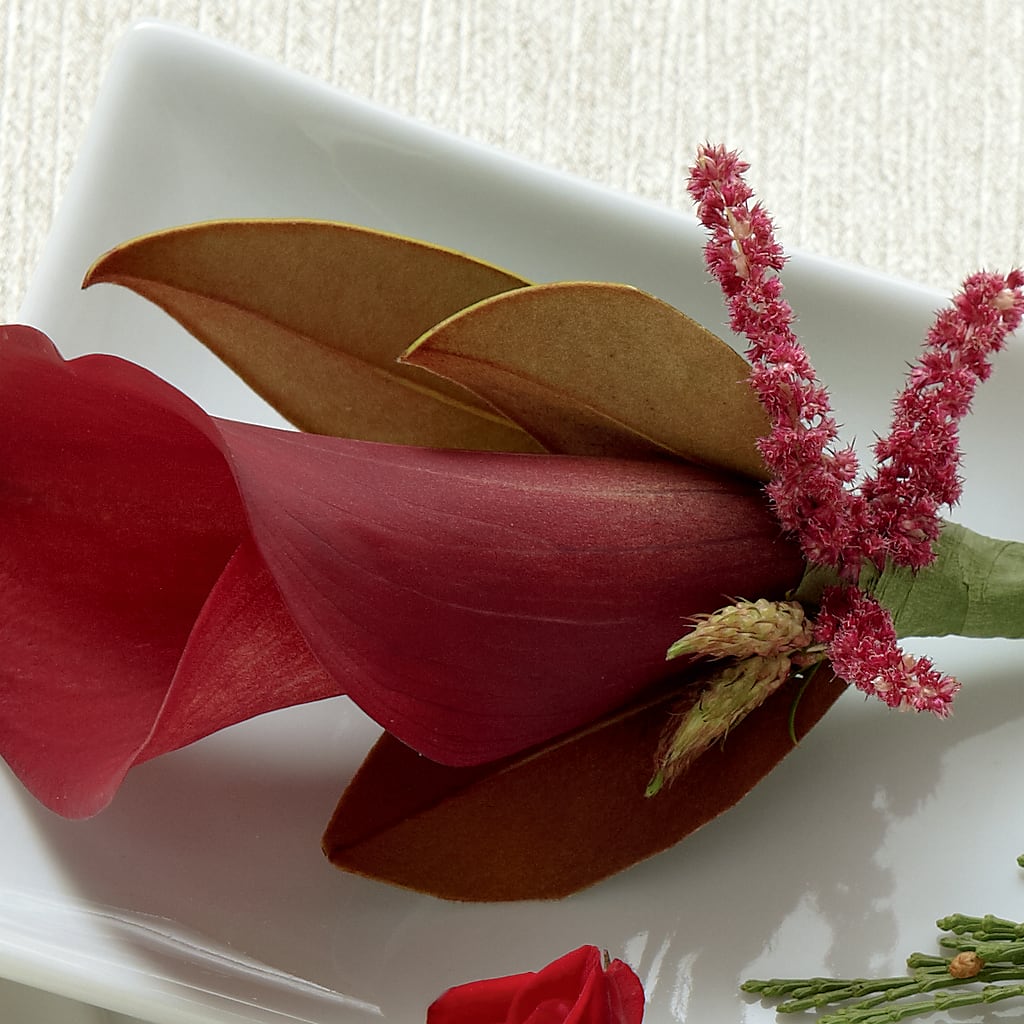 Red Calla Boutonniere – Harpers House Of Flowers, Goldsboro NC