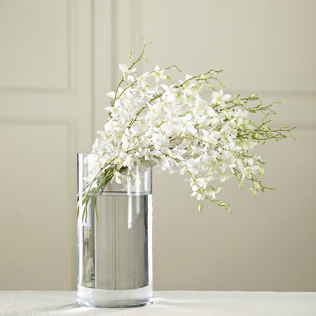 White Dendrobium Bouquet – Harpers House Of Flowers, Goldsboro NC