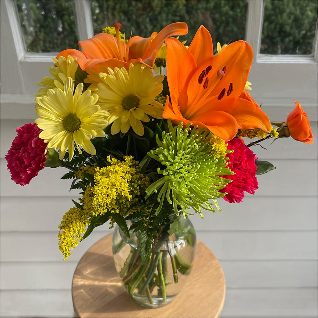 Bold & Bright – A Florist Original –  Harpers House Of Flowers, Goldsboro NC