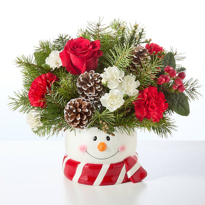 Jolly Snowman Bouquet –  Harpers House Of Flowers, Goldsboro NC