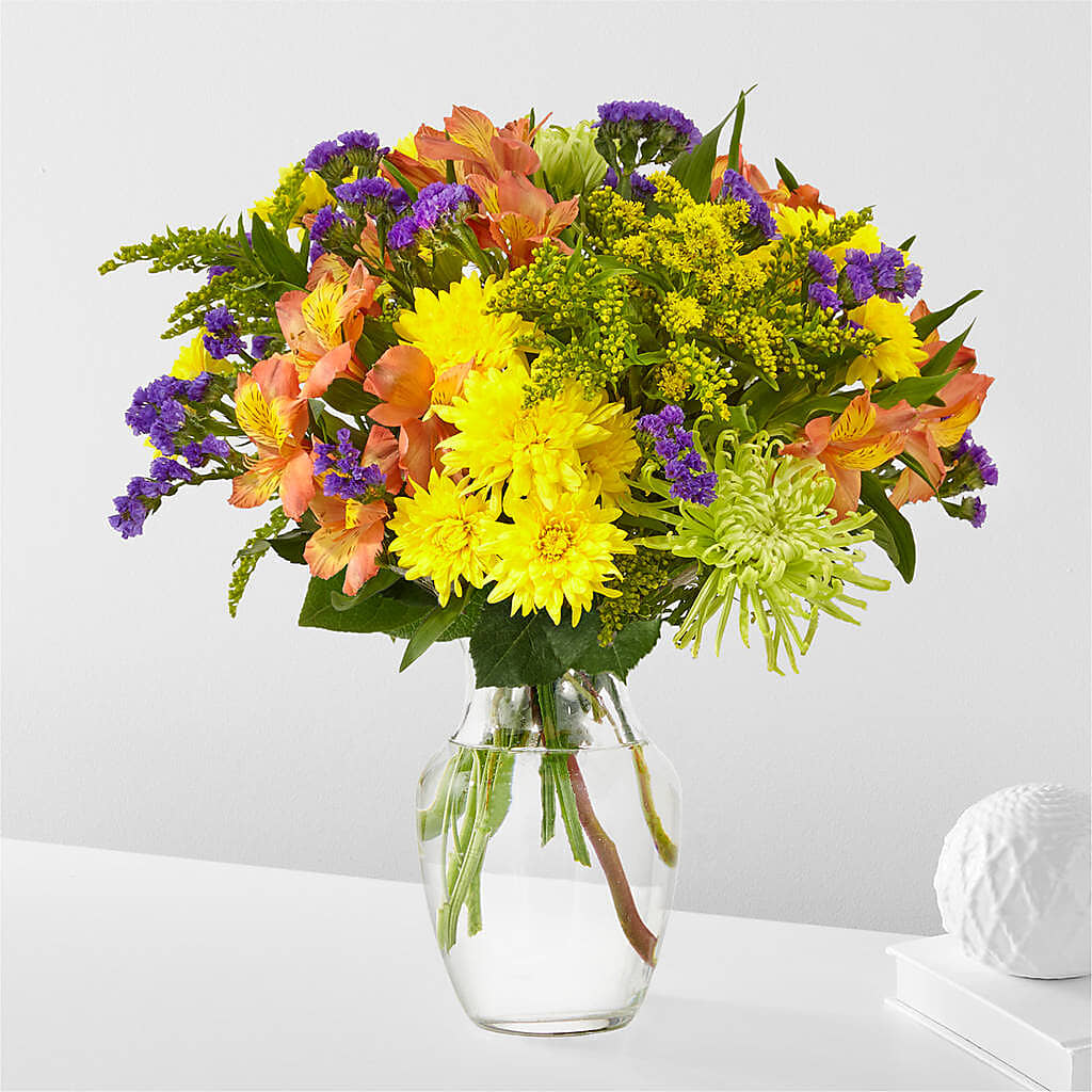 Marmalade Skies Bouquet –  Harpers House Of Flowers, Goldsboro NC
