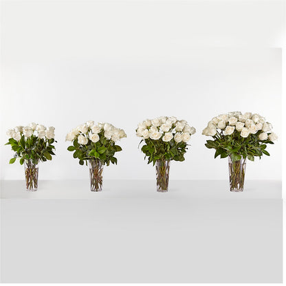 Long Stem White Rose Bouquet –  Harpers House Of Flowers, Goldsboro NC